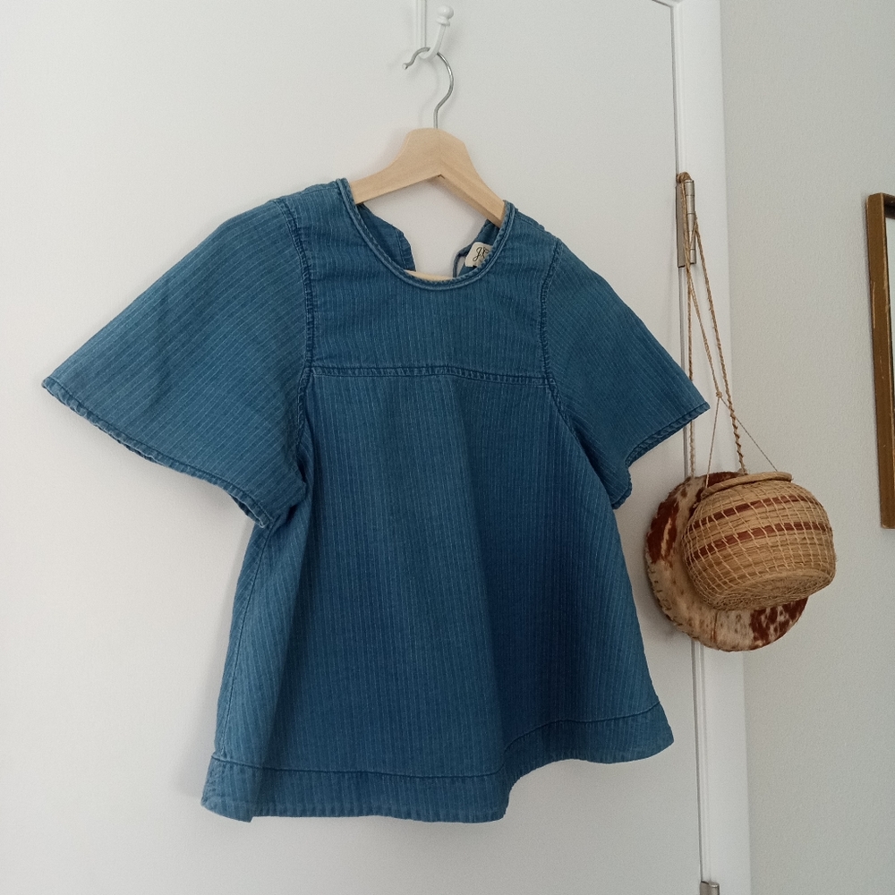 J. Crew Flutter Sleeve Top- XXSP